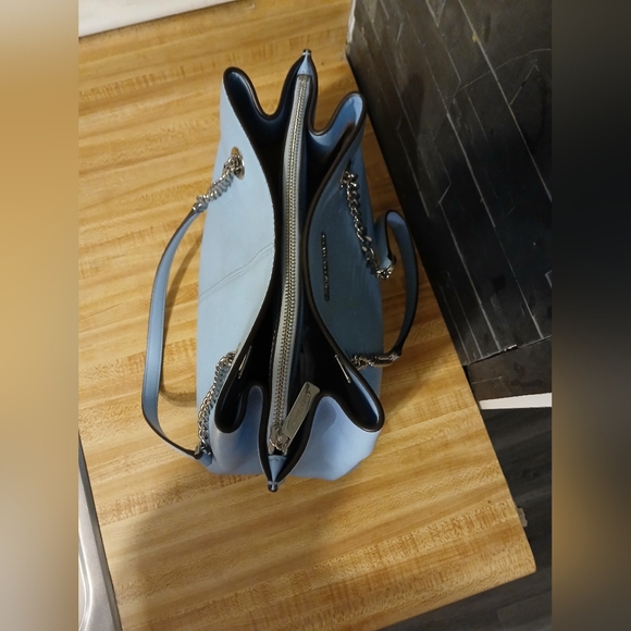 Michael Kors EUC Baby Blue Chain Satchel Bag - Picture 9 of 14